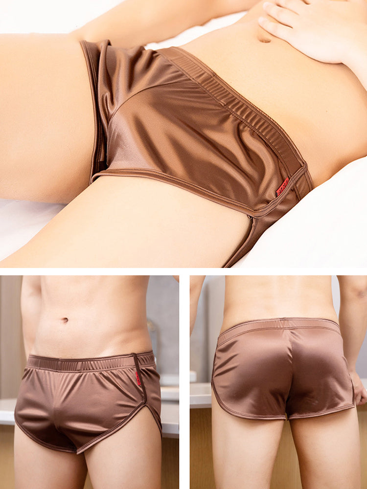 Men's Lounge Pants Comfortable Breathable Silky Sleep Shorts