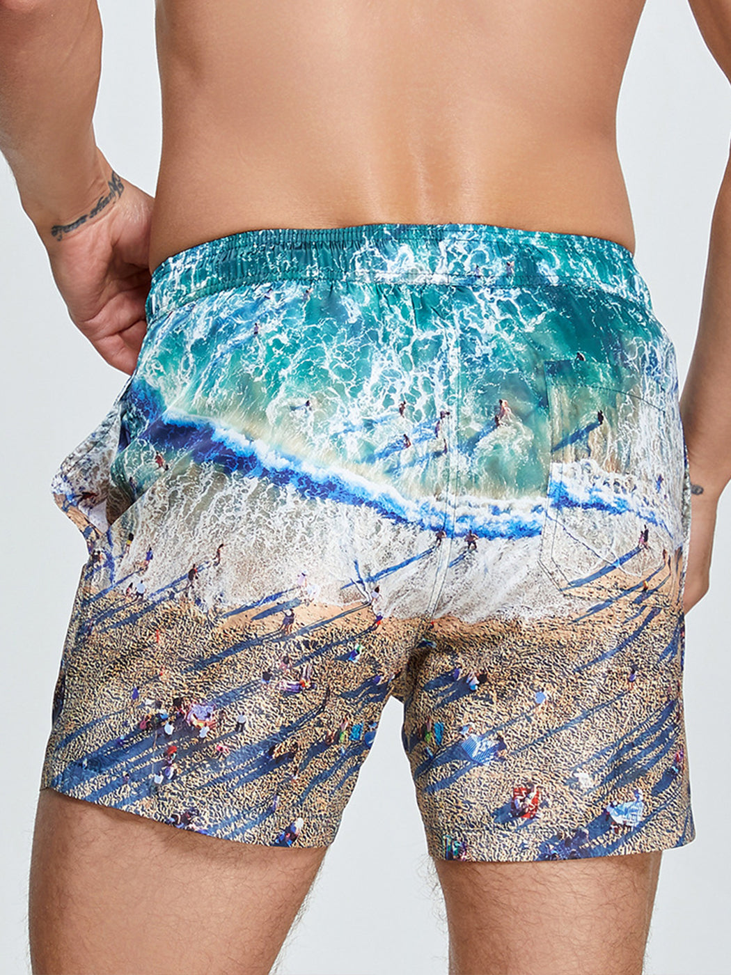 Men's Summer Printed Quick Drying Board Shorts
