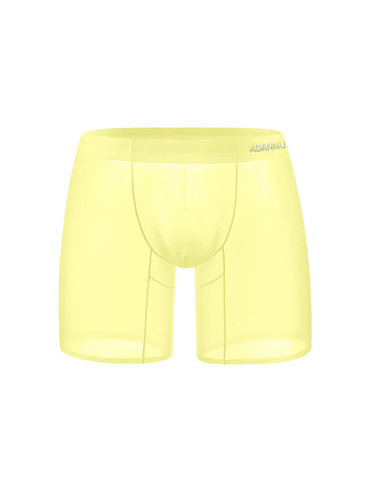 2 Pack Ultra-Thin Breathable Semi-Transparent Pouch Boxers Briefs & Midway Briefs