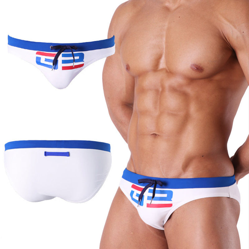 Men's Comfy Bikinis Letter Printed Swimsuit