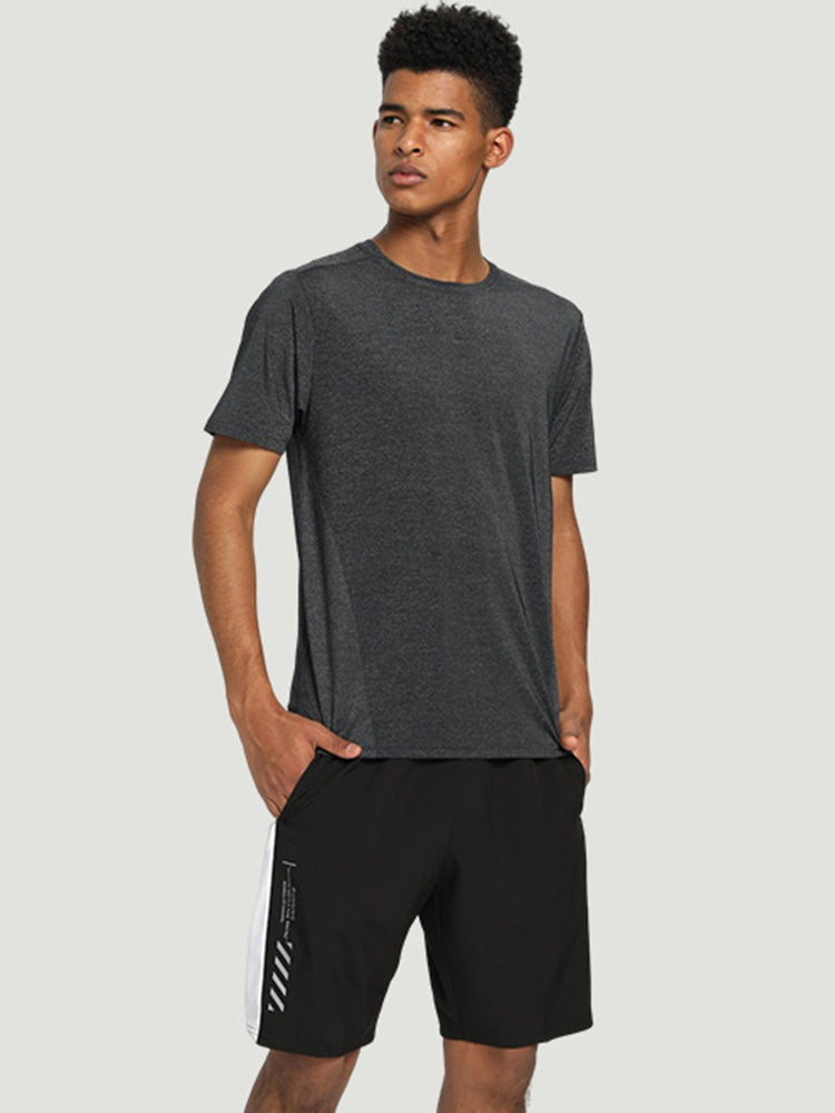 Men's Breathable Crew Neck Mesh T-shirt