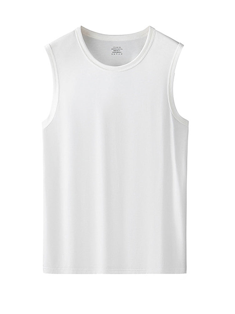 Men's Vests Undershirts with Ultimate Soft Short Sleeve Vests