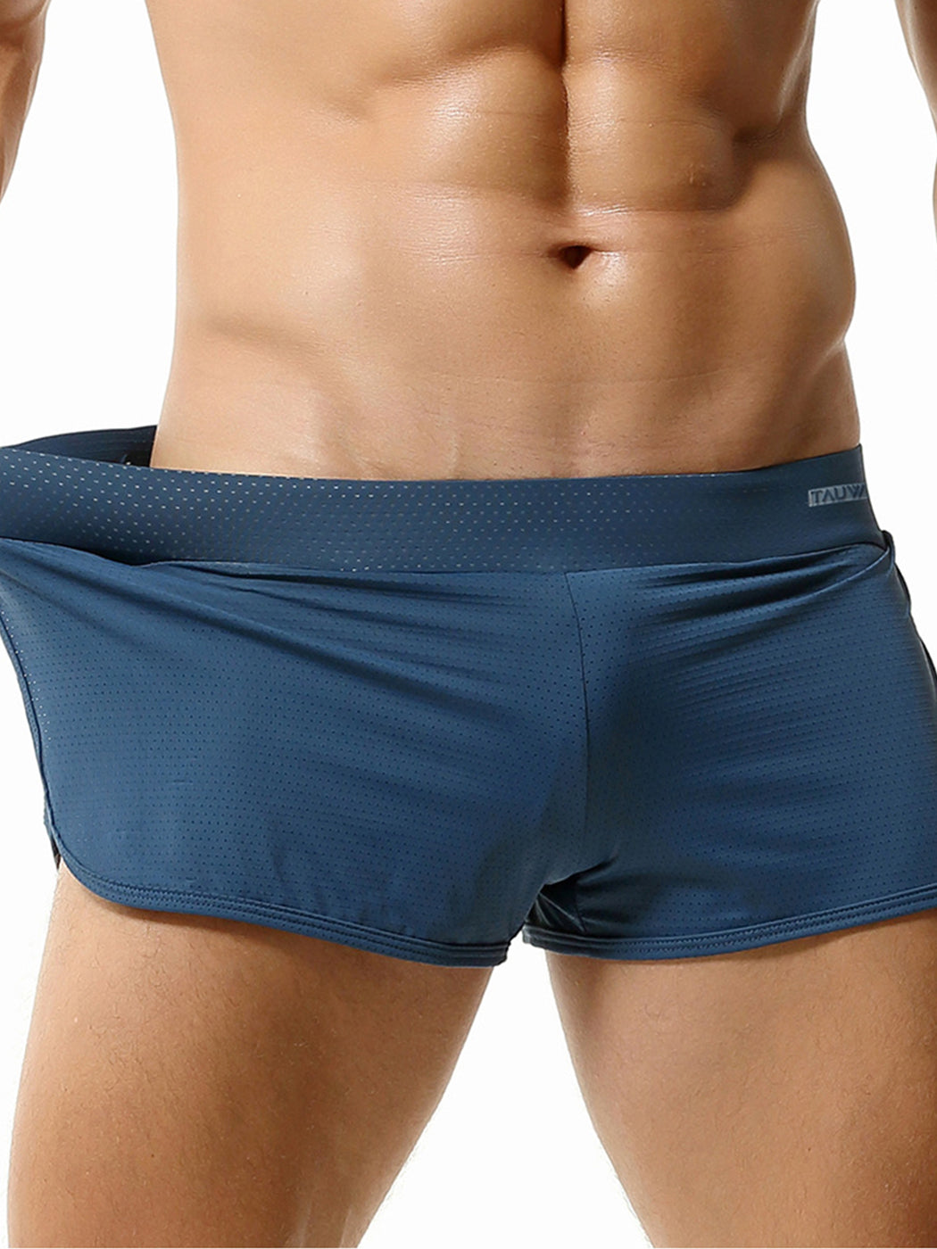 Men's Breathable Mesh Boxer Shorts With Separate Pouch