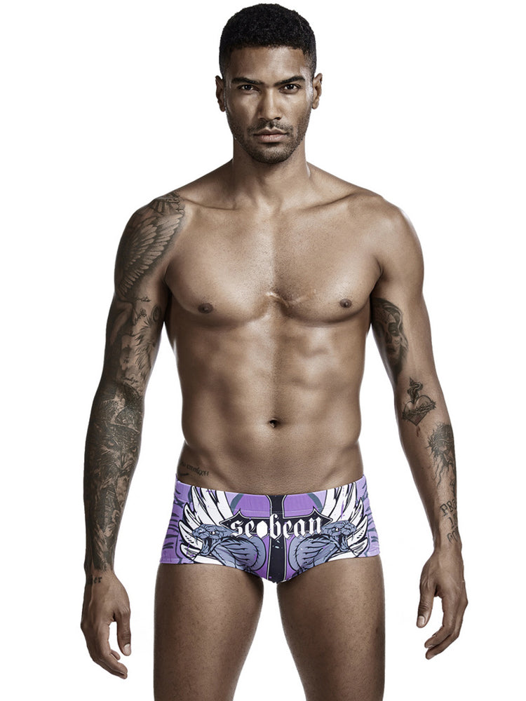 Colorful Quick Dry Swimming Briefs for Men