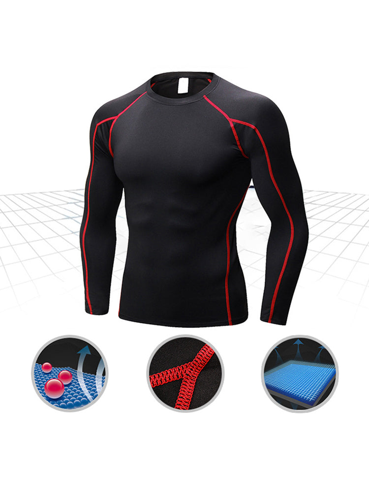 Men's Fitness Training Breathable Sports Long Sleeve Top
