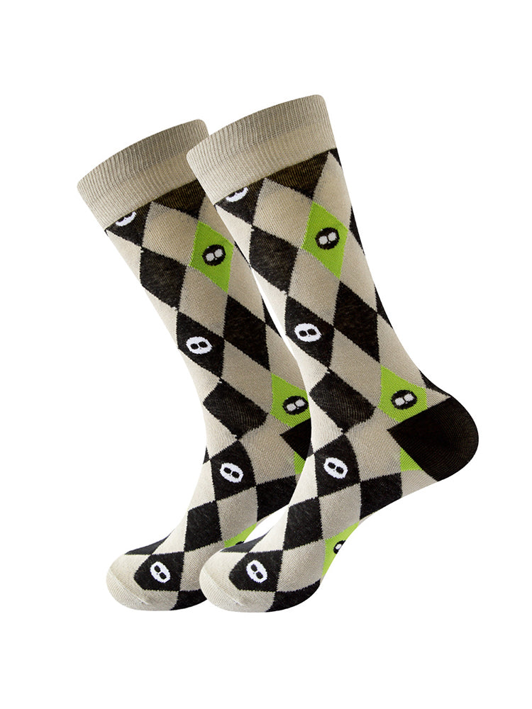 5 Pairs Halloween Skeleton. Alien. Pumpkin Monster Crew Socks