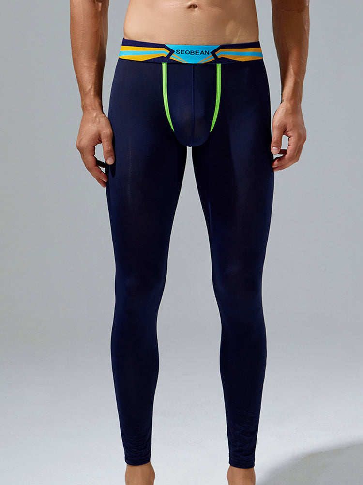 Men's Sexy Sport Long Johns With Large Pouch