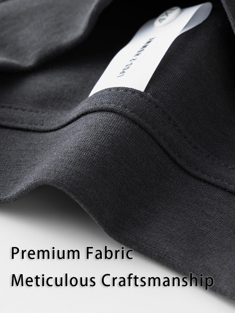 Men's Long-Sleeve Round Neck T-Shirt. Loose and Skin-Friendly Base Layer