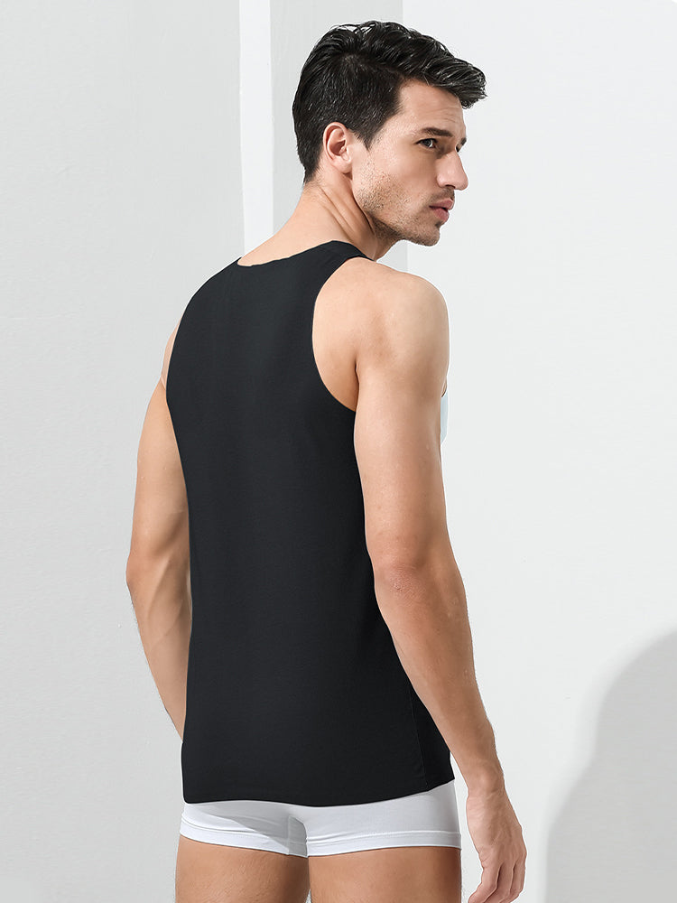 Men's Seamless Sports Fitness Vest Sleeveless Tank Top