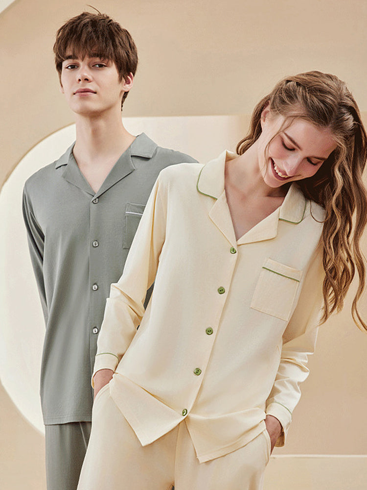 Modal Cotton Comfortable Couple Pajamas Set