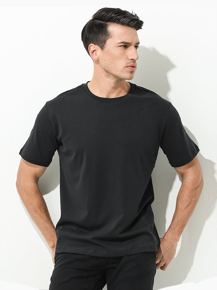 Men's Casual Anti-Bacterial Versatile Round-Neck T-Shirt