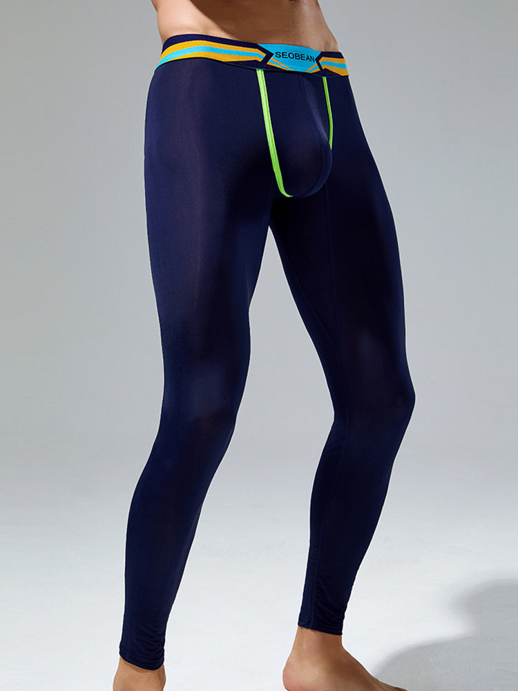 Men's Sexy Sport Long Johns With Large Pouch
