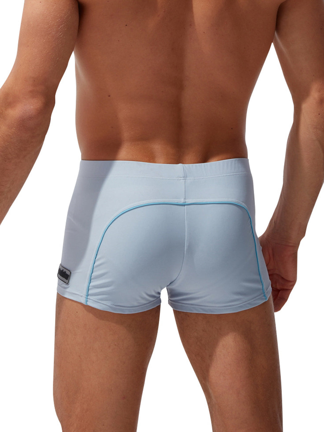 Men's Smooth Wave Swim Trunk With Drawstring
