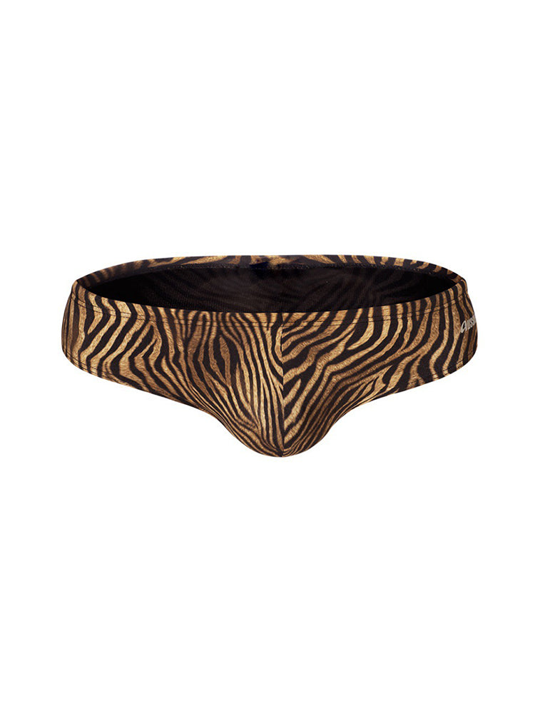 Men's Low-Rise Stylish Print Swim Briefs
