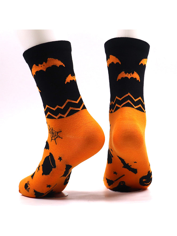 4 Pack Halloween Gift Socks Fun and Casual Cotton Crew Socks
