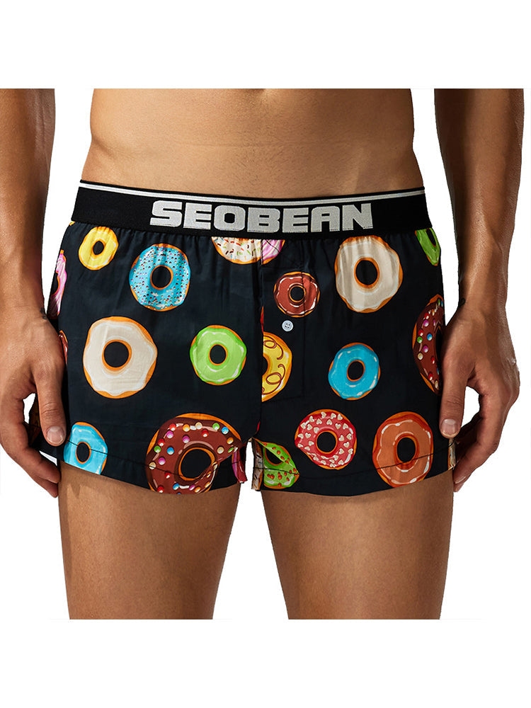 Men's Breathable Loose Fit Homewear Lounge Boxer