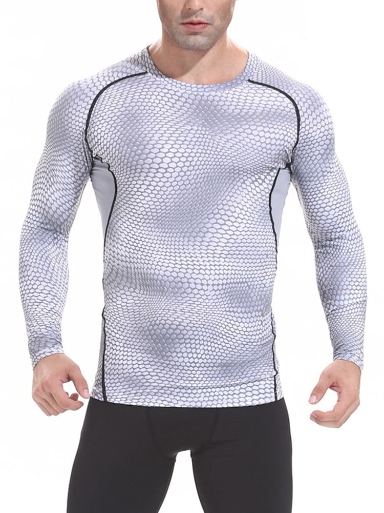 Printed Breathable Tight Blazer for Men