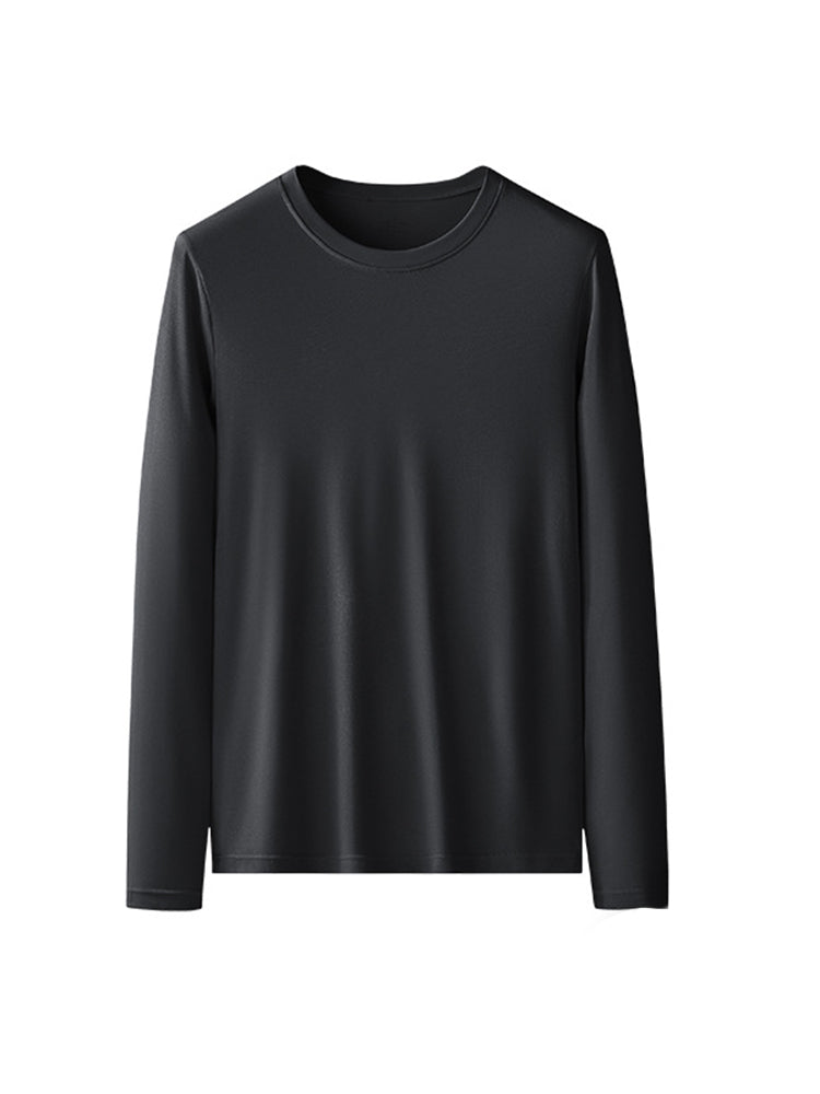 Men's Double-sided Modal Long-sleeved Solid Color T-shirt