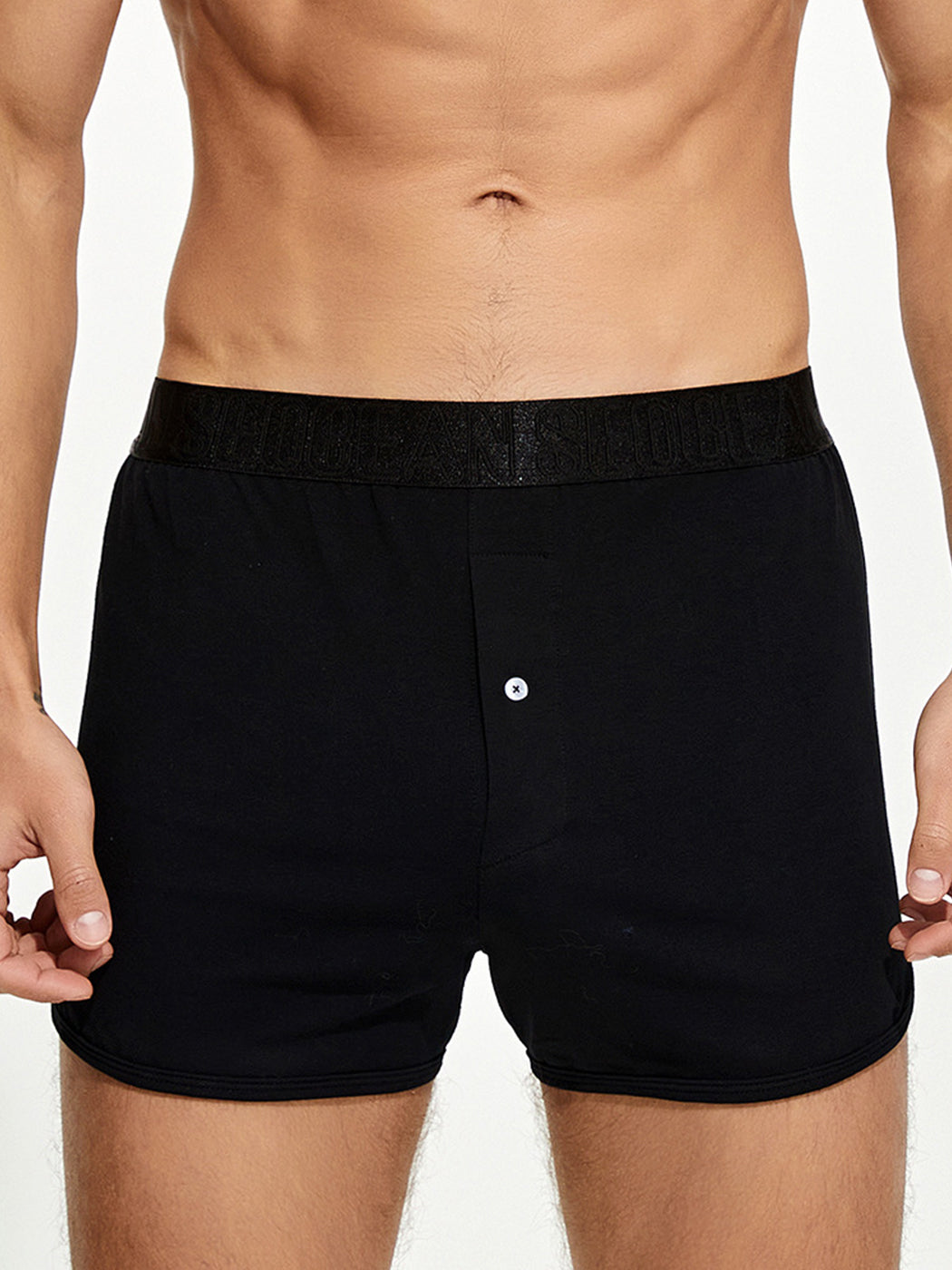 Men's Knitted Boxers With Button Fly