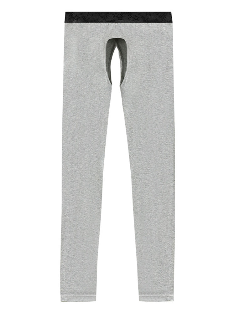 Men's Pure Cotton Open Crotch Breathable Warm Pants