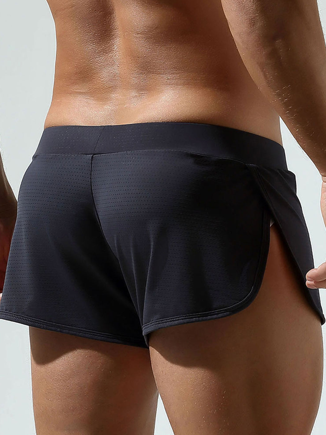 Men's Breathable Mesh Boxer Shorts With Separate Pouch
