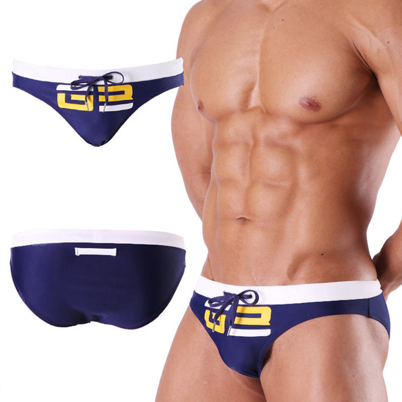Men's Comfy Bikinis Letter Printed Swimsuit