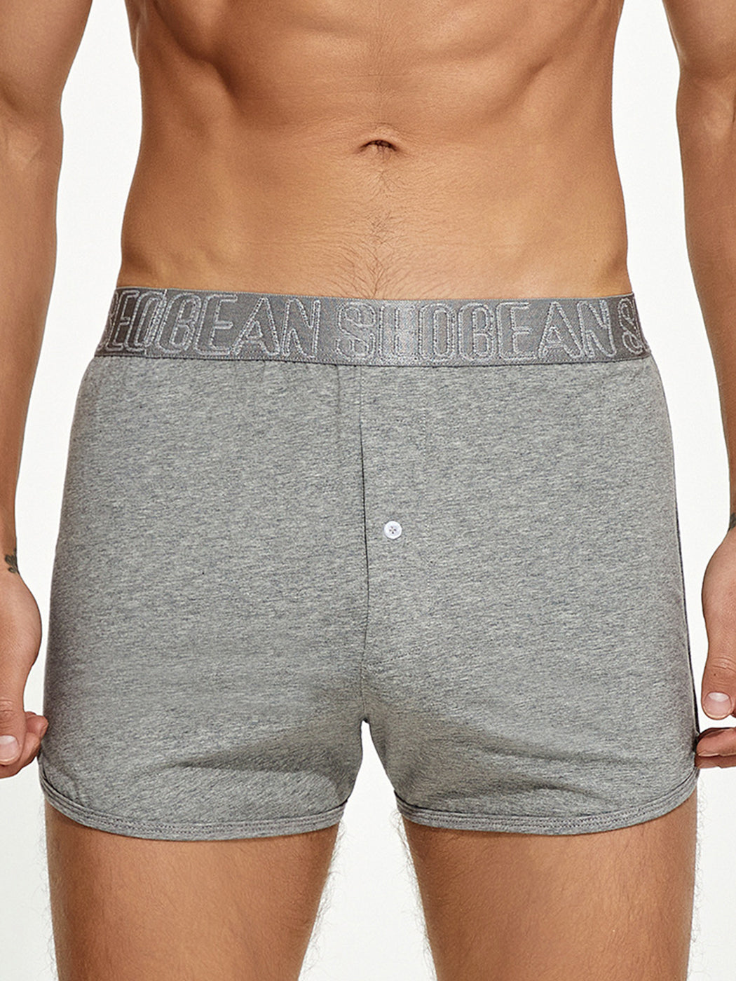 Men's Knitted Boxers With Button Fly