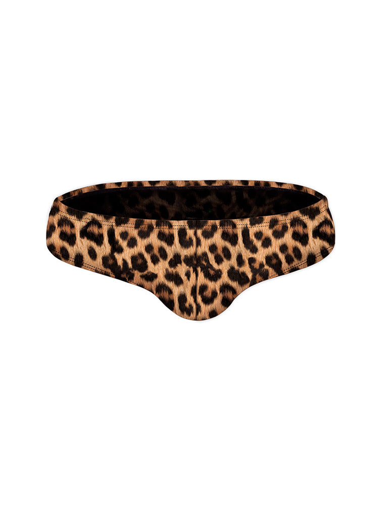 Men's Low-Rise Stylish Print Swim Briefs