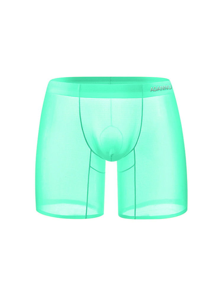 2 Pack Ultra-Thin Breathable Semi-Transparent Pouch Boxers Briefs & Midway Briefs