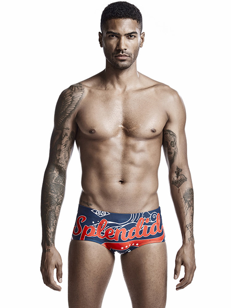 Colorful Quick Dry Swimming Briefs for Men