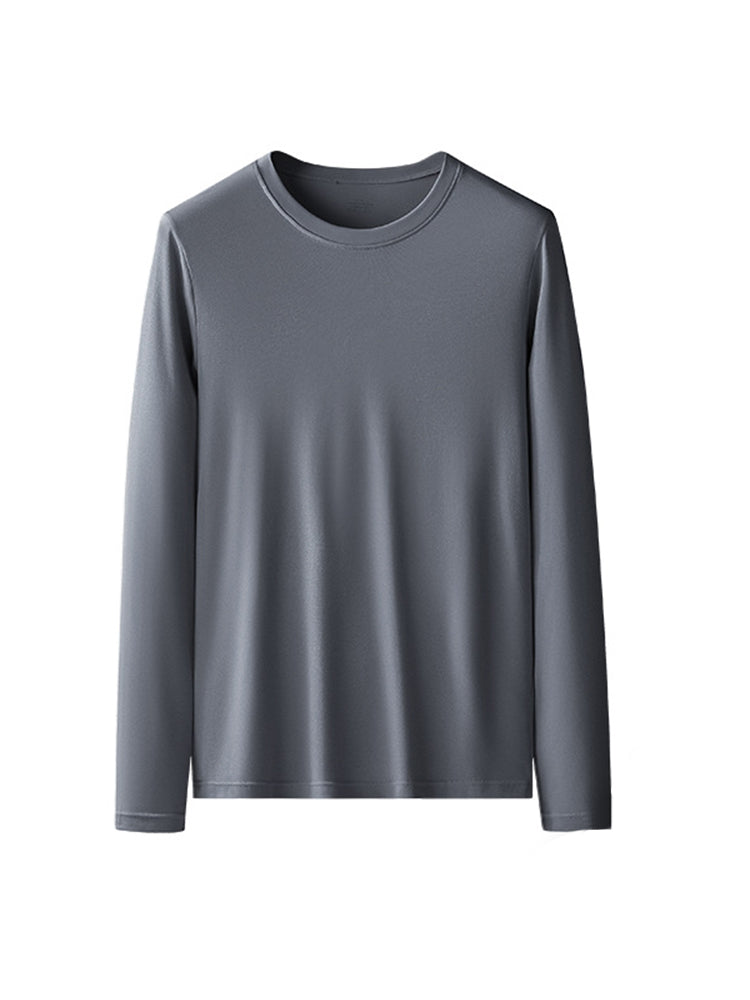 Men's Double-sided Modal Long-sleeved Solid Color T-shirt