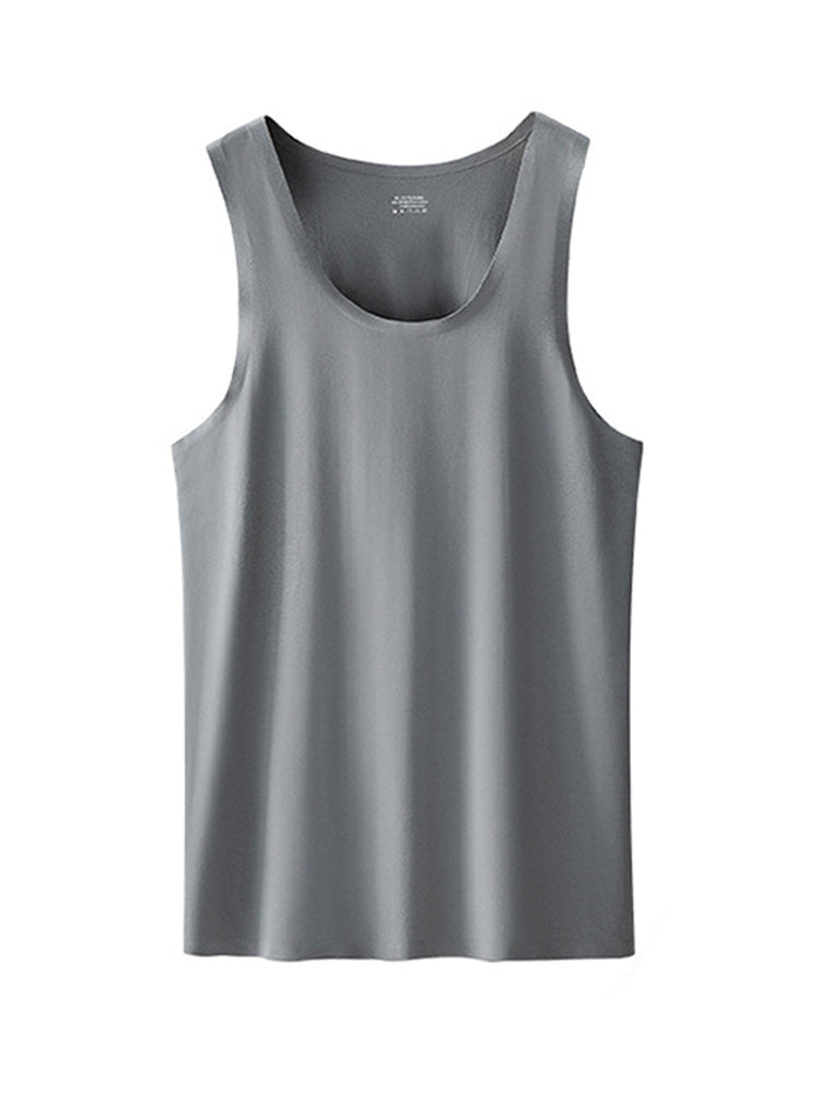 Men's Seamless Sports Fitness Vest Sleeveless Tank Top