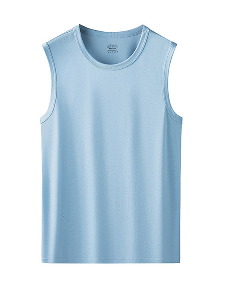 Men's Vests Undershirts with Ultimate Soft Short Sleeve Vests