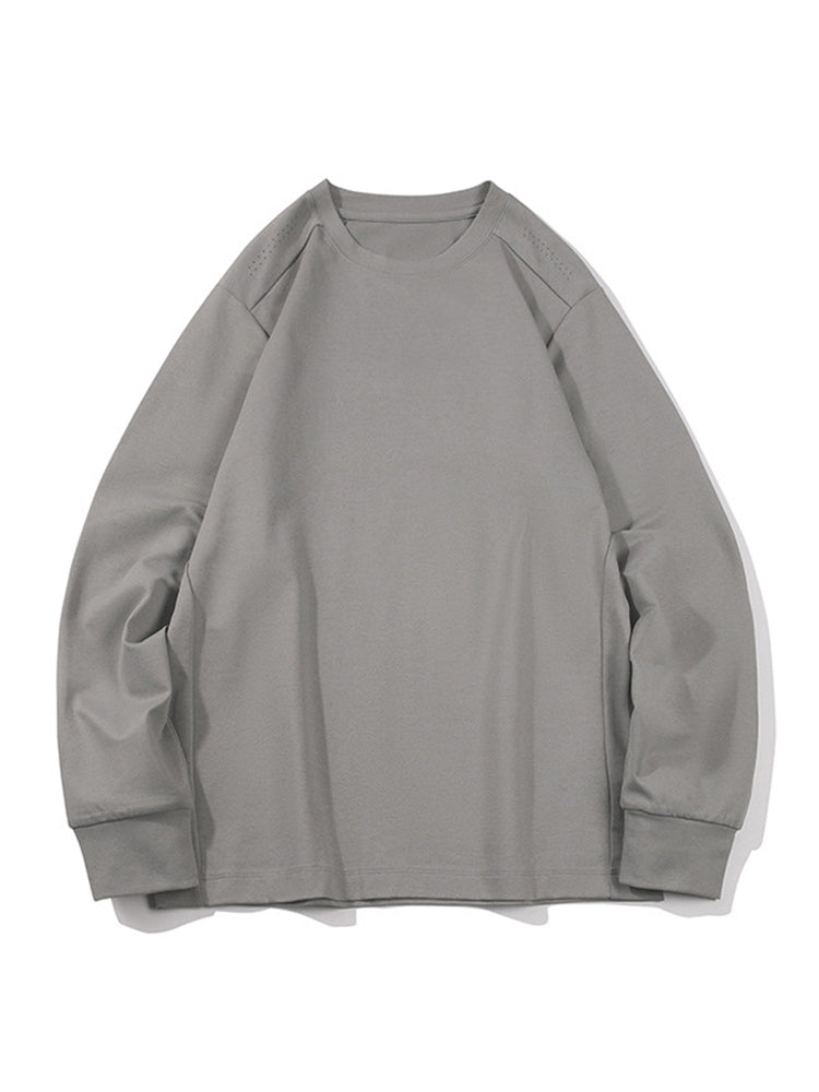 Outdoor Long-Sleeve Sweat-Wicking Quick-Dry Simple Loose Unisex Sports Top