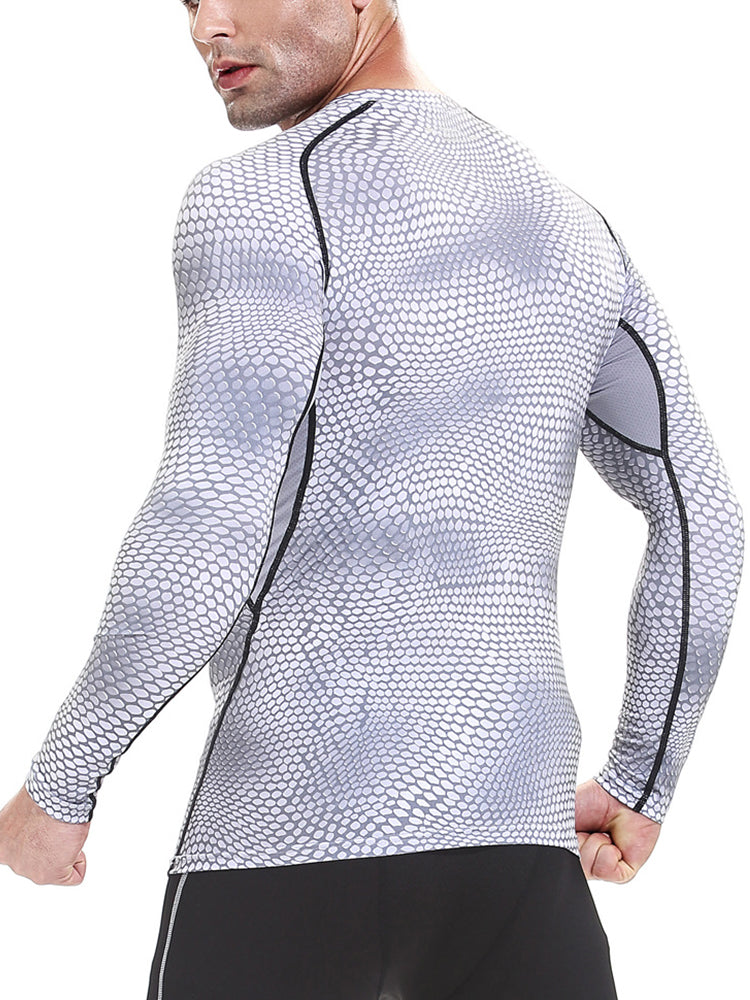 Printed Breathable Tight Blazer for Men