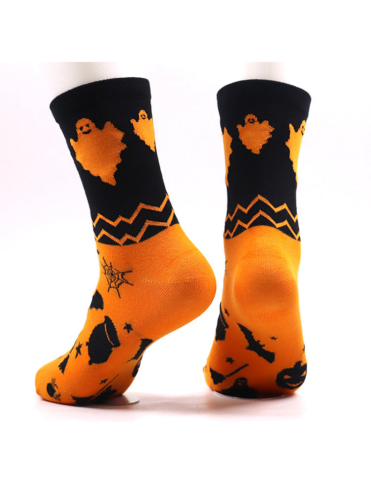 4 Pack Halloween Gift Socks Fun and Casual Cotton Crew Socks