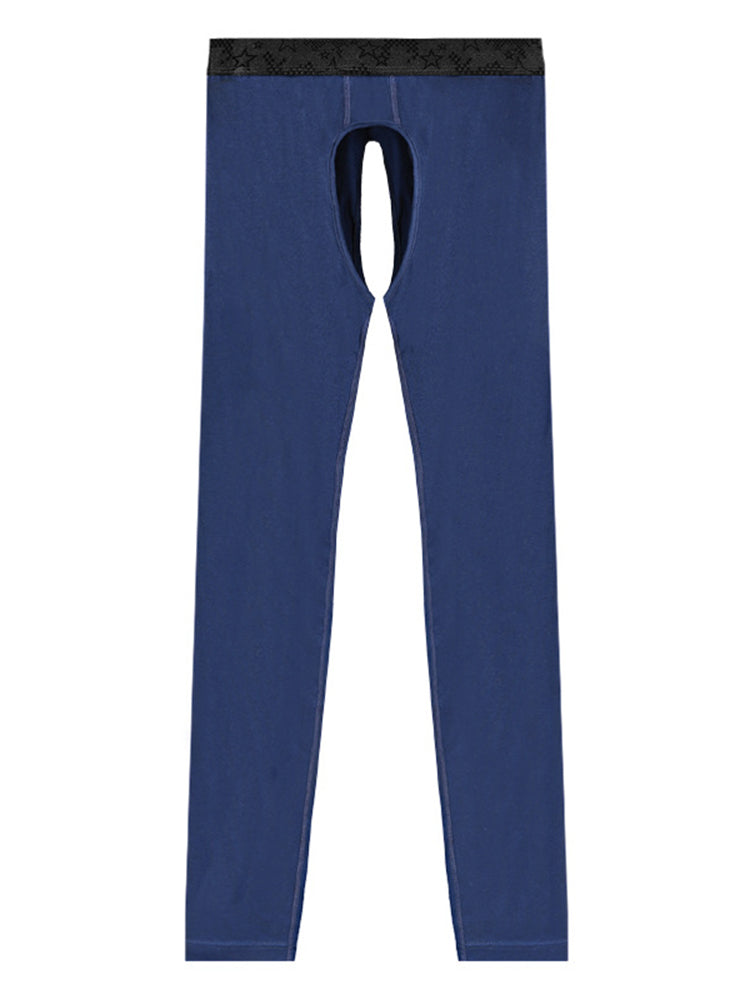 Men's Pure Cotton Open Crotch Breathable Warm Pants
