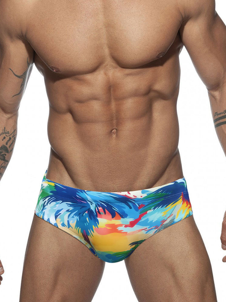 Men's 3D Pouch Ink Art Beach Swim Brief