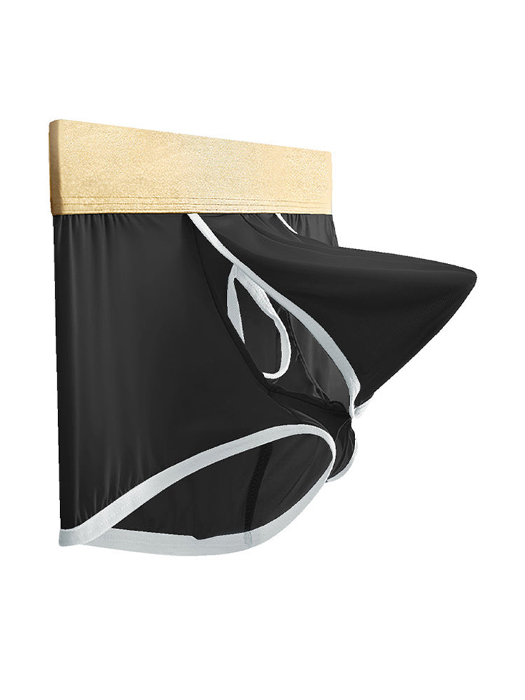 4 Pack Men's Ice Silk Breathable Separate Ultra-Thin Trunks