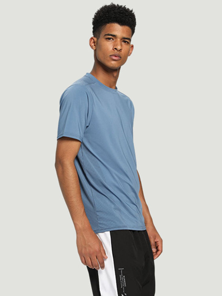Men's Breathable Crew Neck Mesh T-shirt