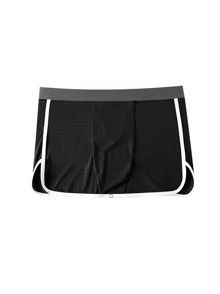 2 Pack Men's Button Casual U-Shaped Roman Skirt Dual-Purpose Arrow Pants Underwear