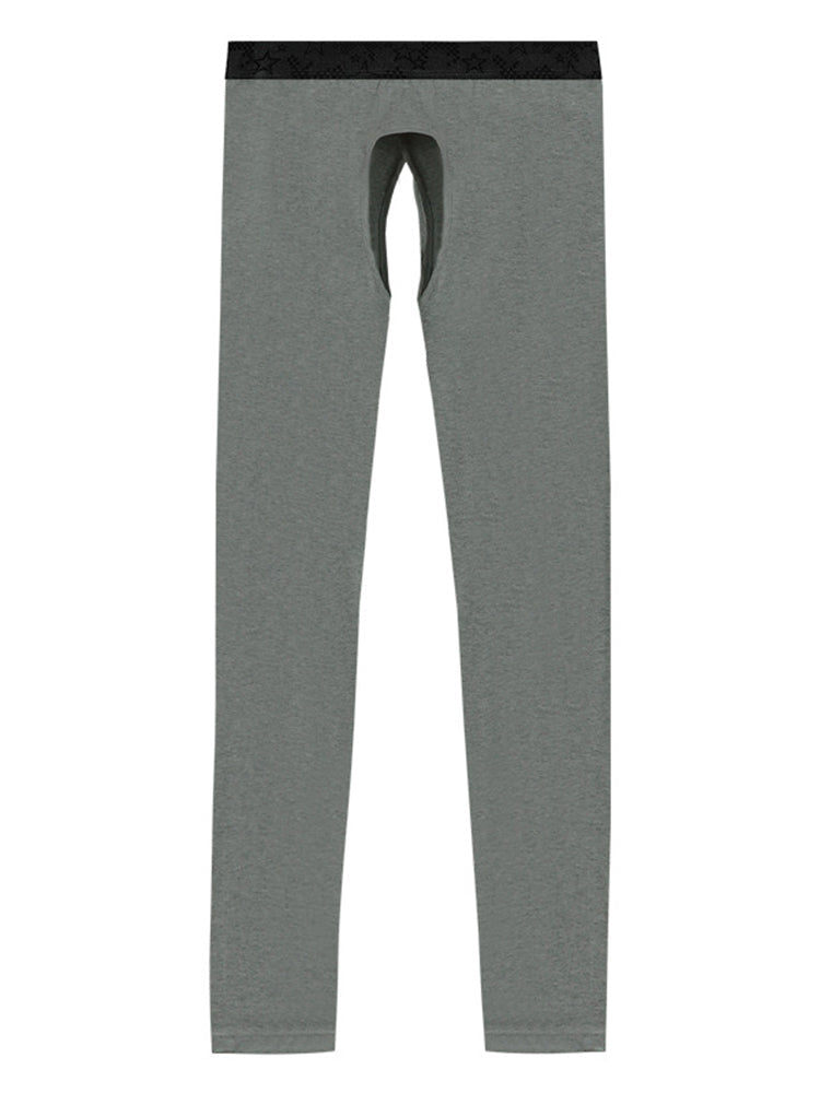 Men's Pure Cotton Open Crotch Breathable Warm Pants