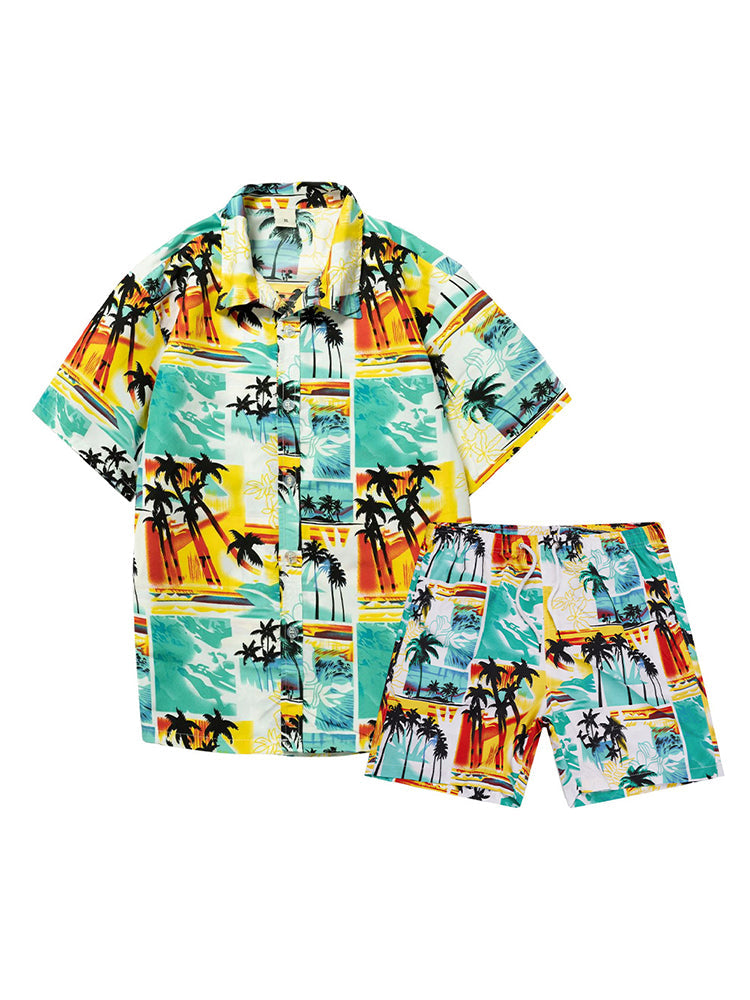 Men's Beach Summer Holiday Patterned Sets