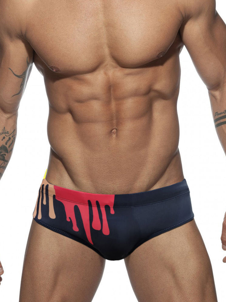 Graffiti Cushioned Men's Swimsuit Briefs