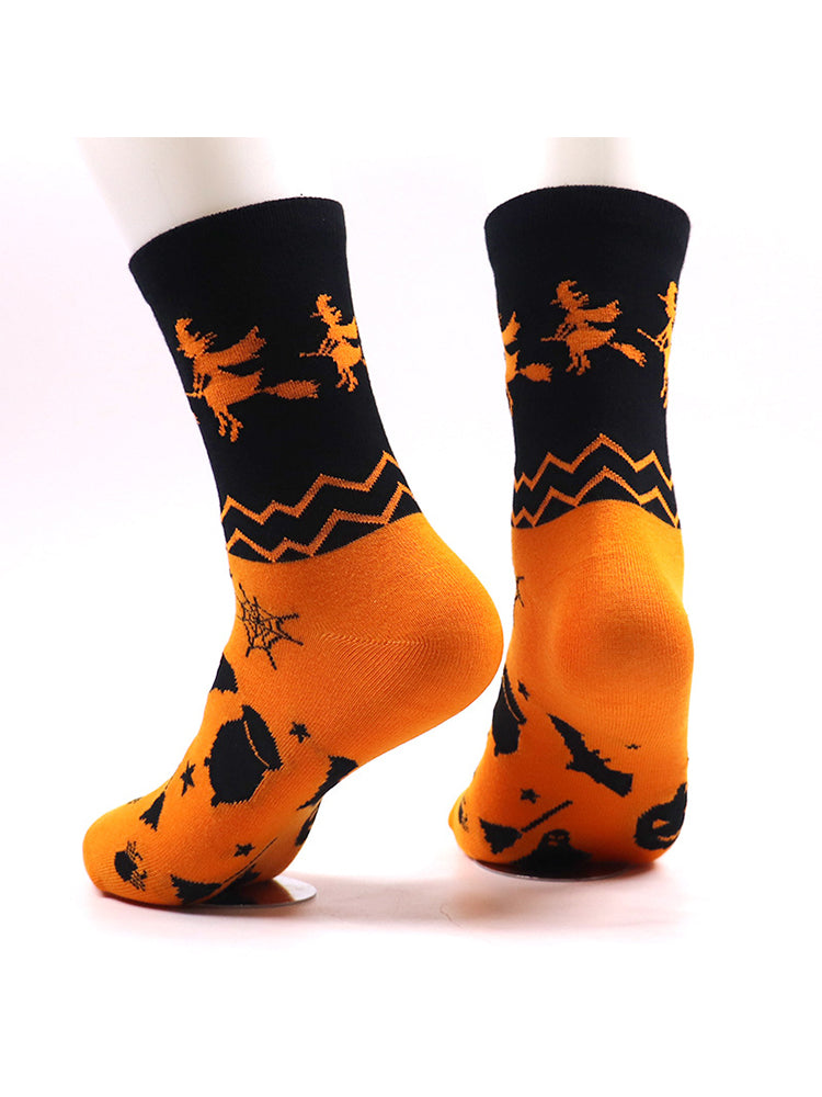 4 Pack Halloween Gift Socks Fun and Casual Cotton Crew Socks