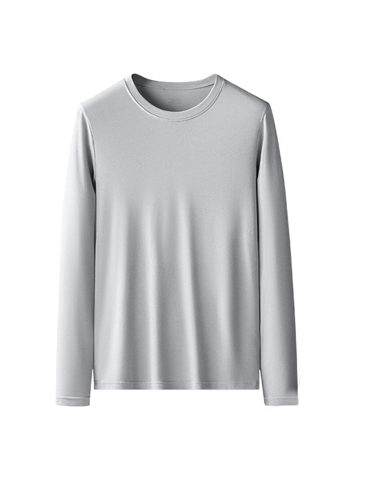 Men's Double-sided Modal Long-sleeved Solid Color T-shirt