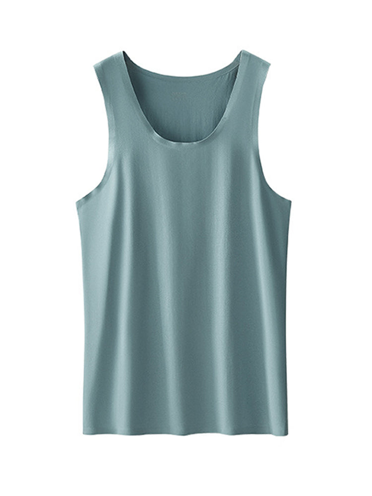 Men's Seamless Sports Fitness Vest Sleeveless Tank Top