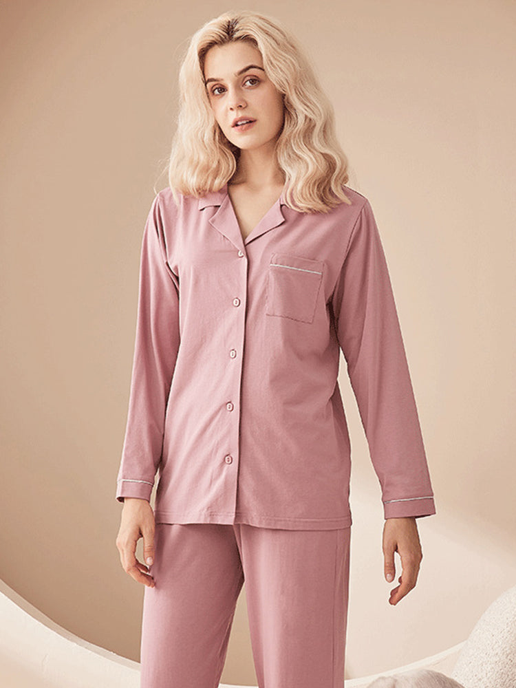Modal Cotton Comfortable Couple Pajamas Set