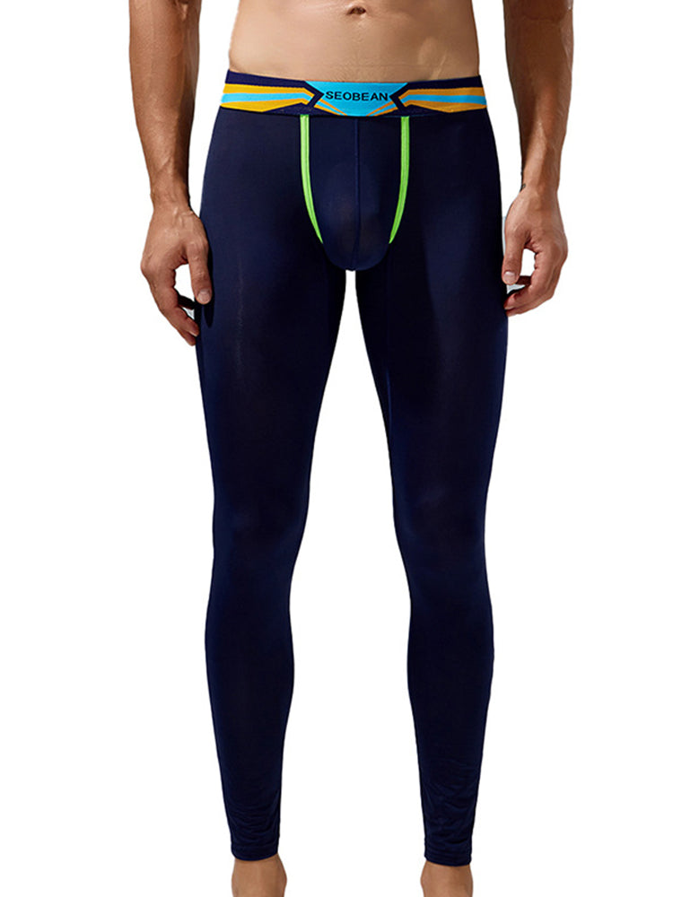 Men's Sexy Sport Long Johns With Large Pouch