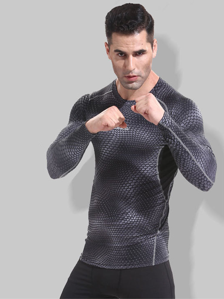Printed Breathable Tight Blazer for Men